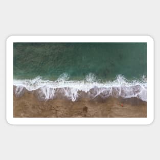 Beautiful Sea Waves Aerial View Sticker